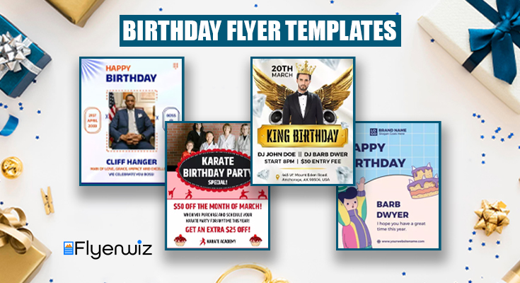 Birthday flyer template