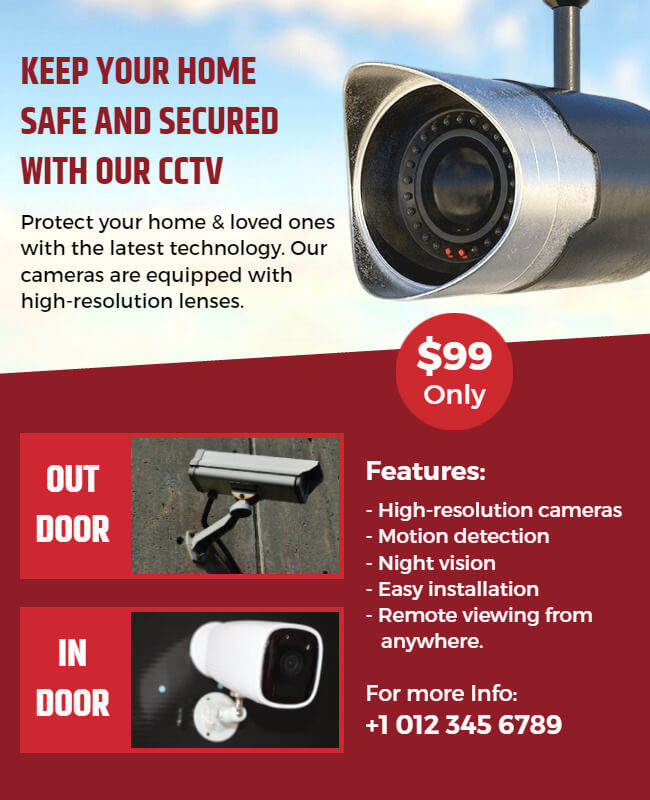 CCTV Business Flyer Template