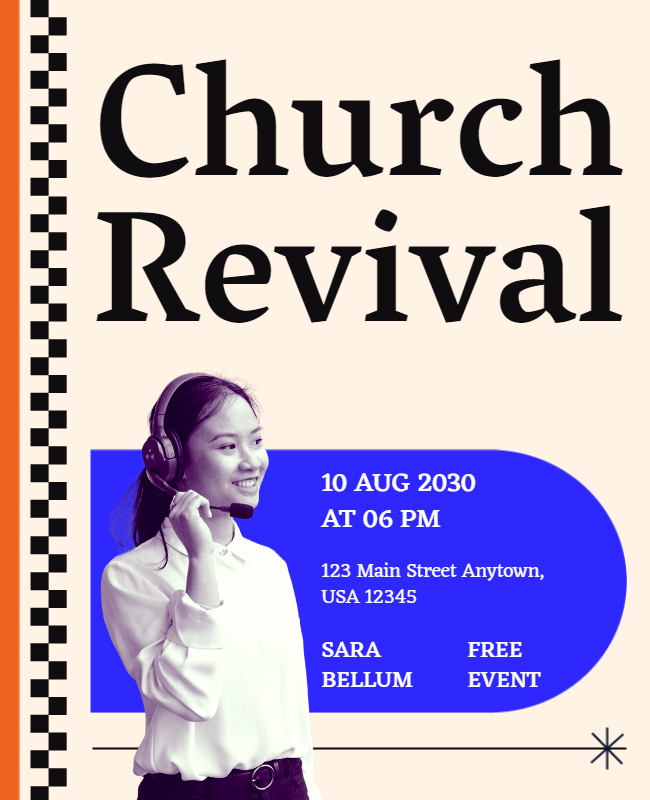 Revival Event Church Flyer Template