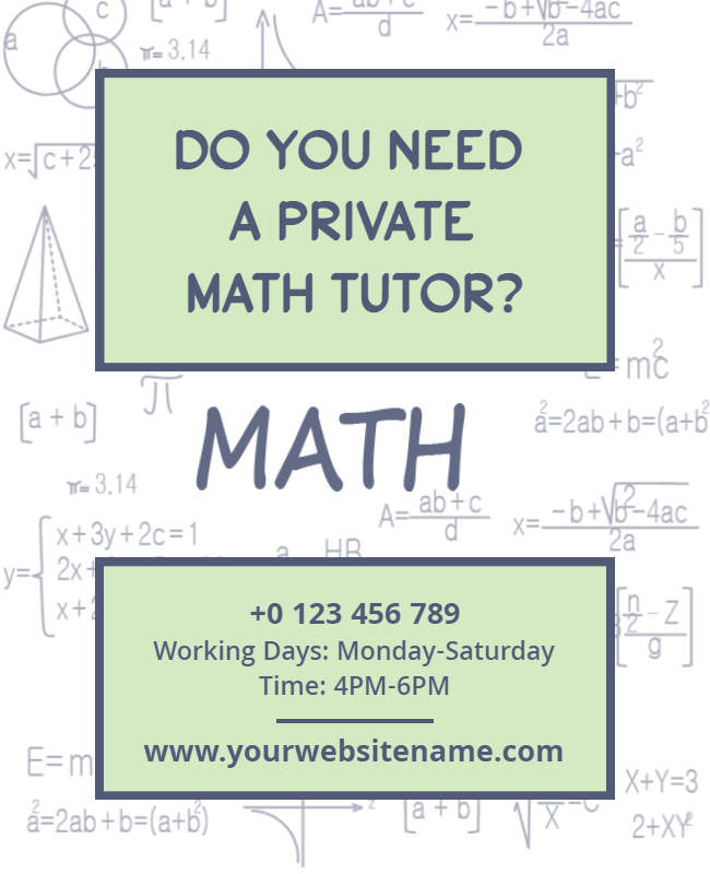 Math Education Flyer 
