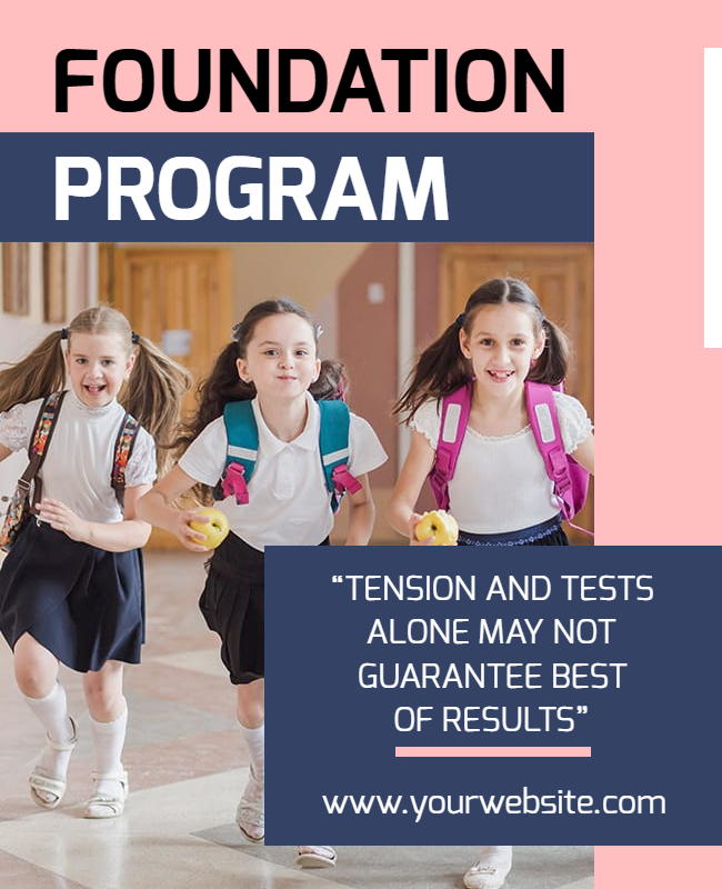 Foundation Program Tutoring Flyer Template