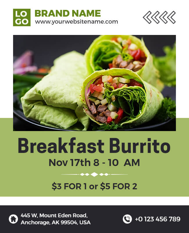 Breakfast Burrito Flyer 