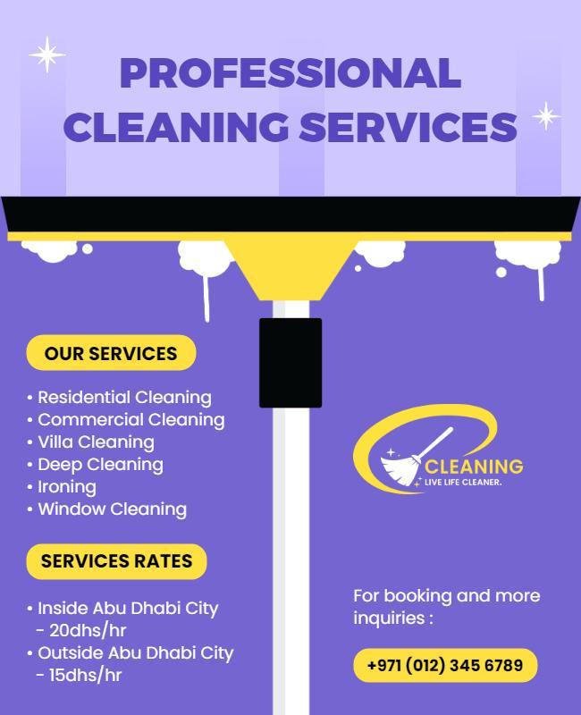 Artistic Cleaning Flyer 