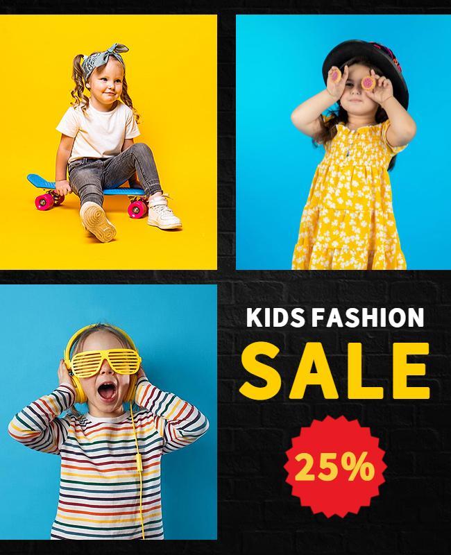 Kids Fashion Sale Fashion Flyer Template