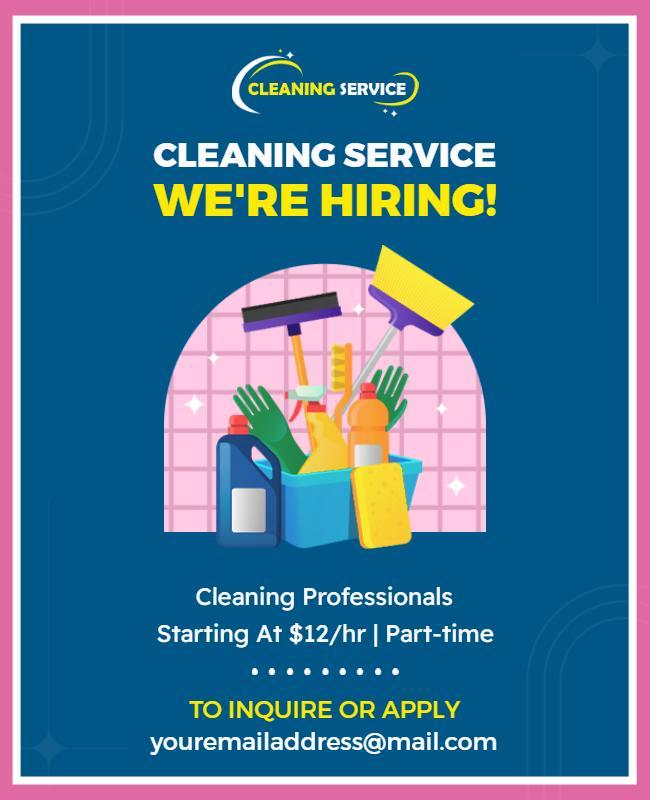 Blue Cleaning Flyer 