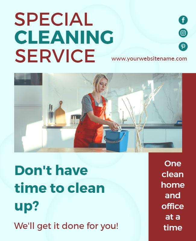 Special Cleaning Services Flyer Template