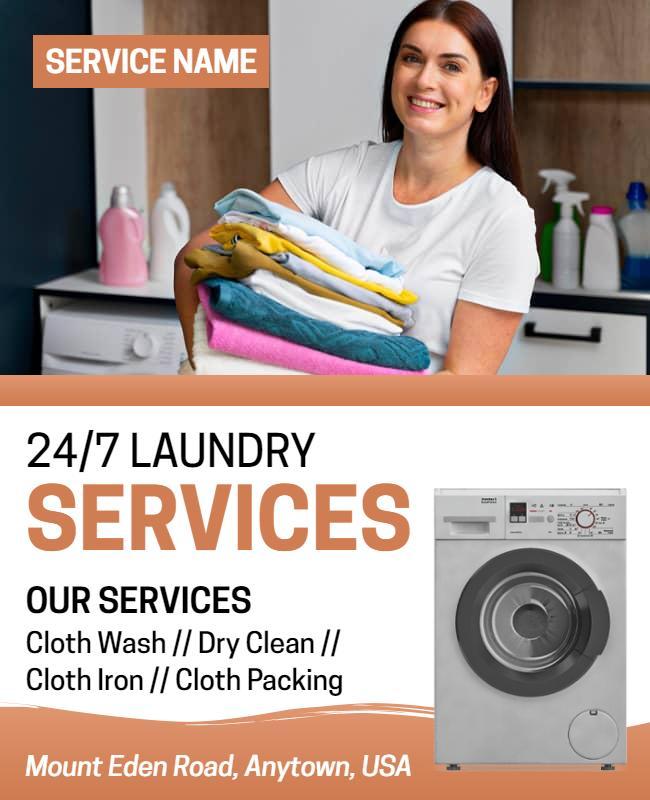 Laundry Services Flyer 