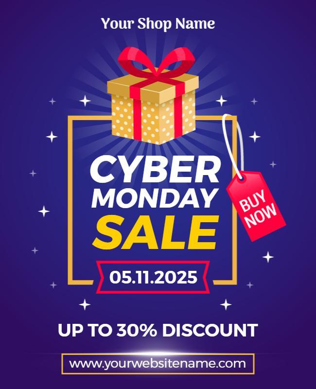 Cyber Monday Sales Flyer Template