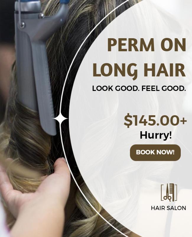 Modern Hair Salon Flyer Template