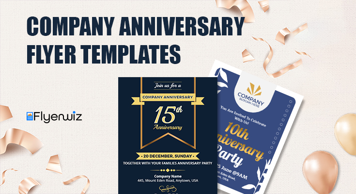 Company Anniversary Flyer Templates