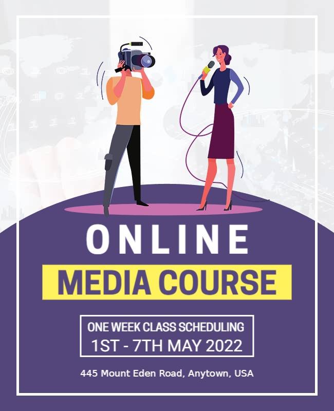 Media Course Education Flyer 