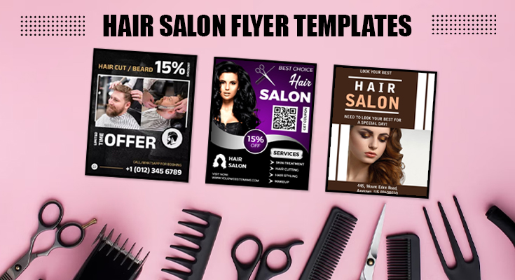 hair salon flyer templates