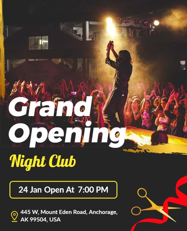 Grand Opening Club Flyer Template