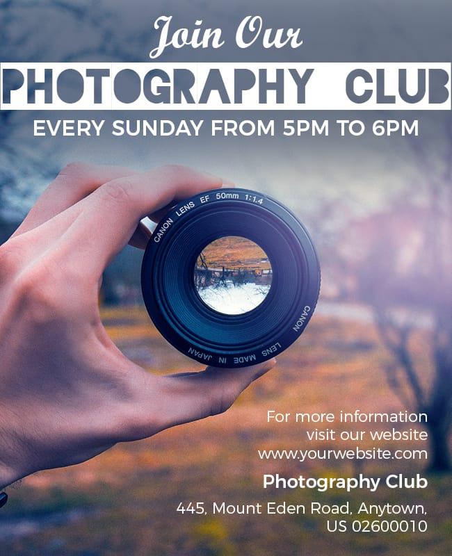 Photography Club Flyer Template