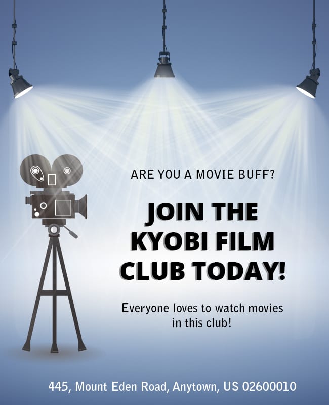 Film Club Flyer Template