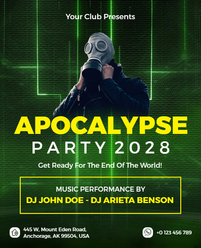 Apocalypse Party Flyer Template
