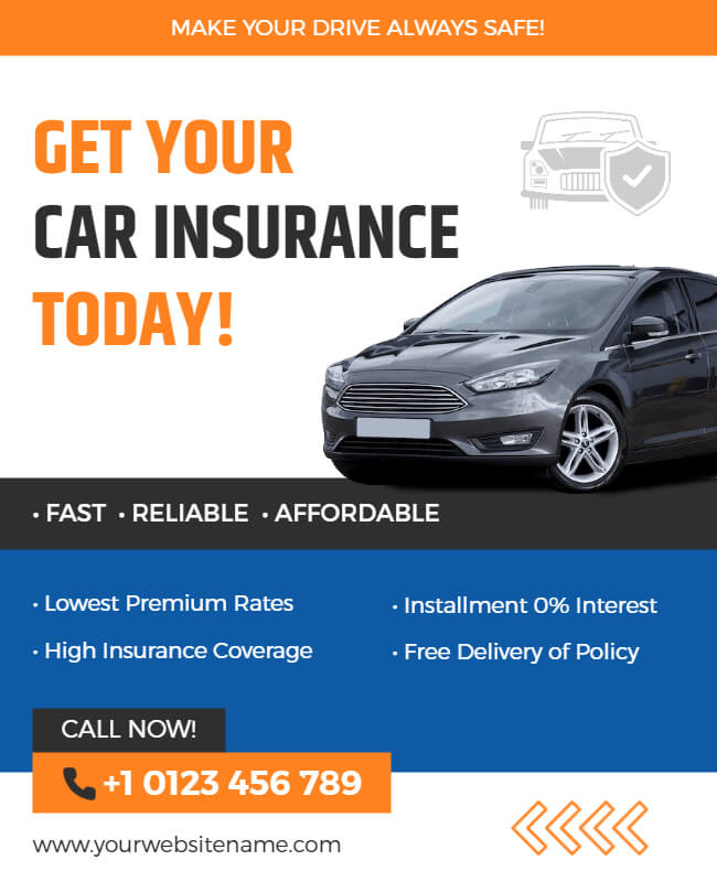 Car Insurance Flyer Templates