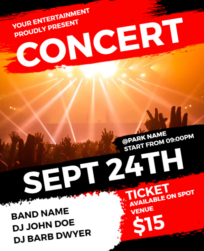 Country Carnival Concert Flyer Templates