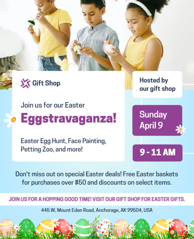 Eggstravaganza Easter Flyer Template