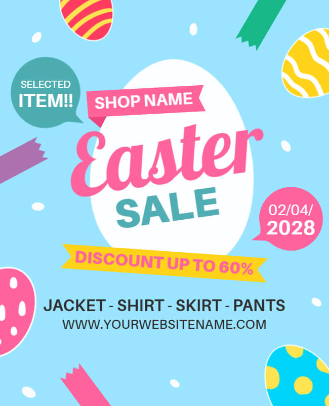 Easter Flyer Template for Sale