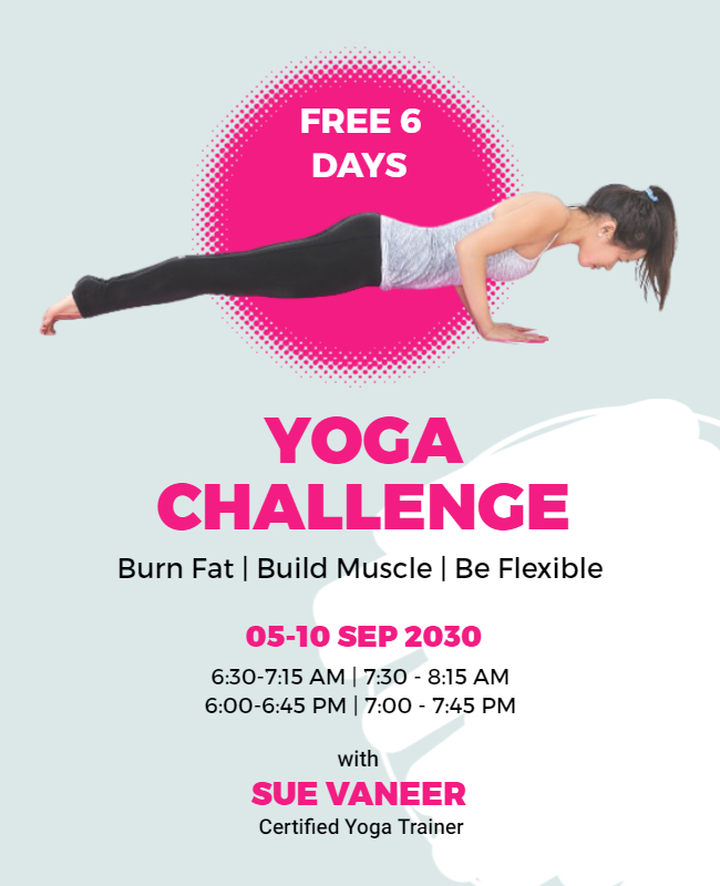 Empower Your Practice Yoga Flyer Templates