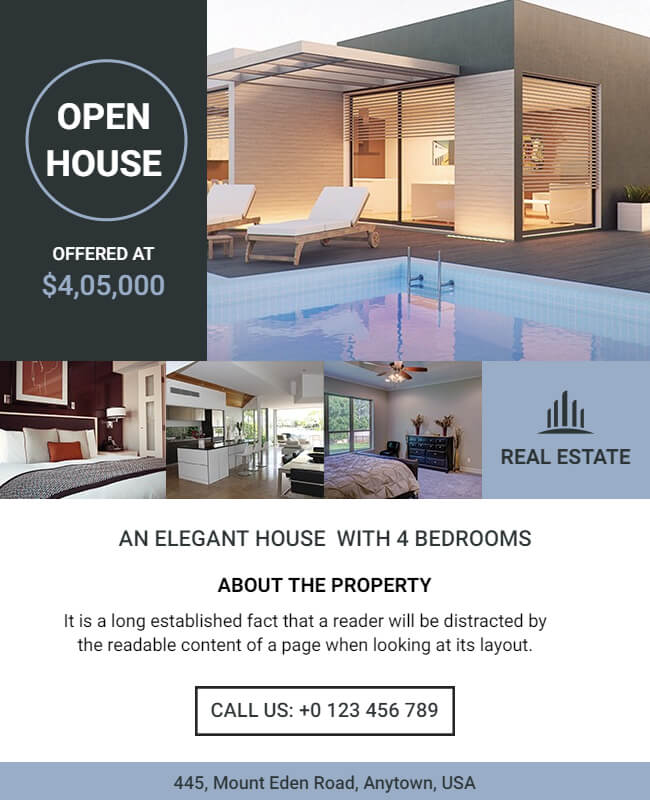 Exclusive Gated Real Estate Flyer Templates