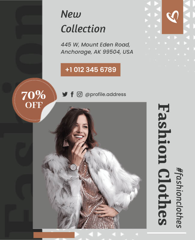 Fashion Clothes Advertising Flyer Templates