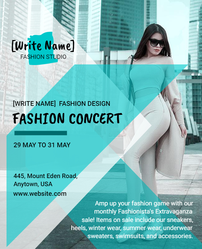 Fashion Concert Flyer Templates