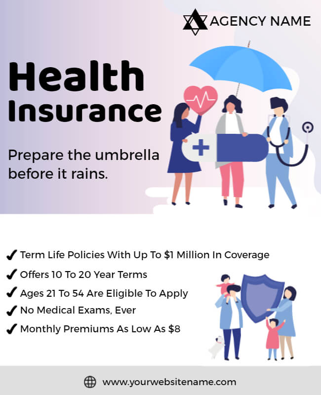 Health Insurance Flyer Templates