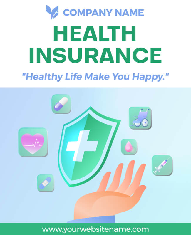 Healthy Life Insurance Flyer Templates