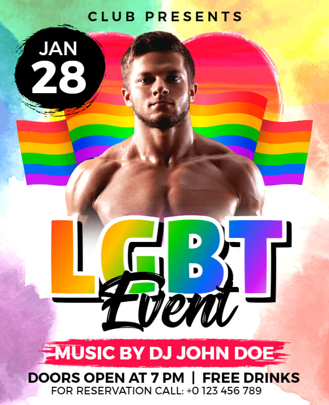 LGBT Event Flyer Template