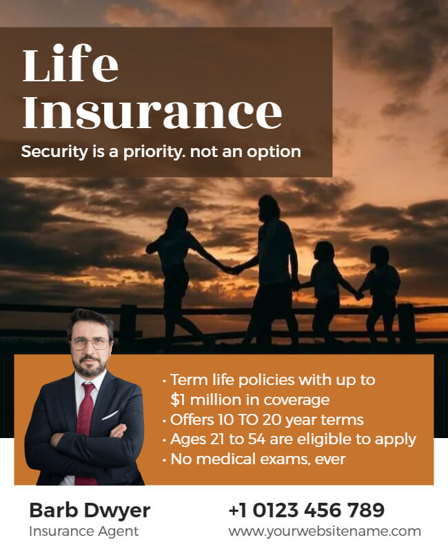Life Insurance Flyer Templates