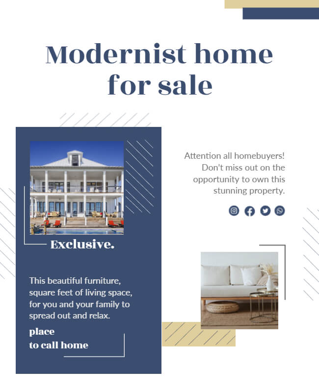 Modern Home Real Estate Flyer Templates
