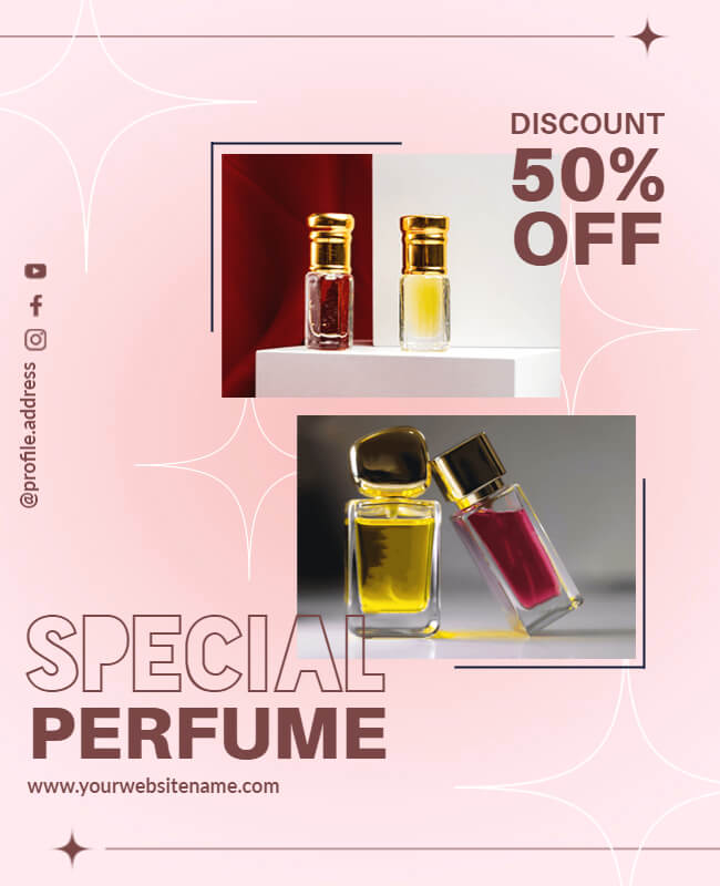 Perfume Advertising Flyer Templates