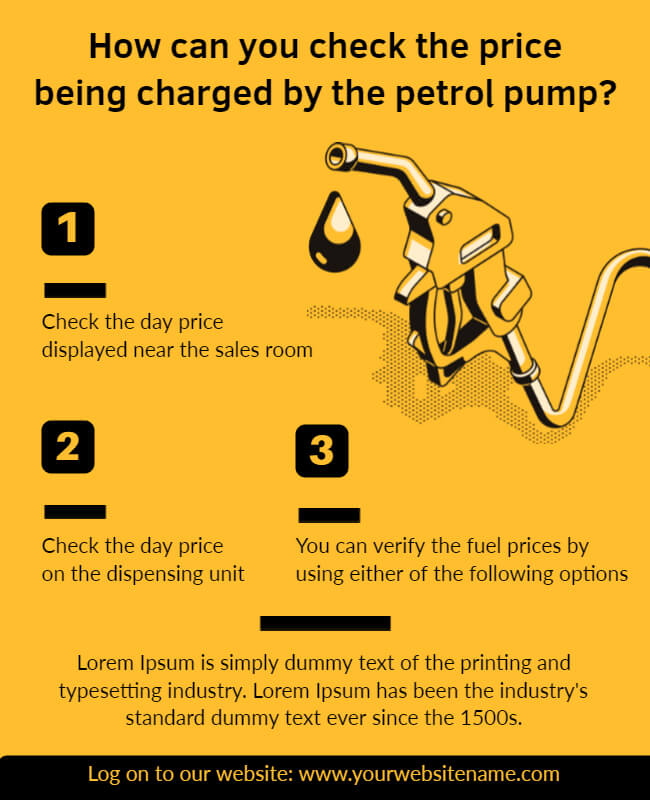 Petrol Pump Advertising Flyer Templates