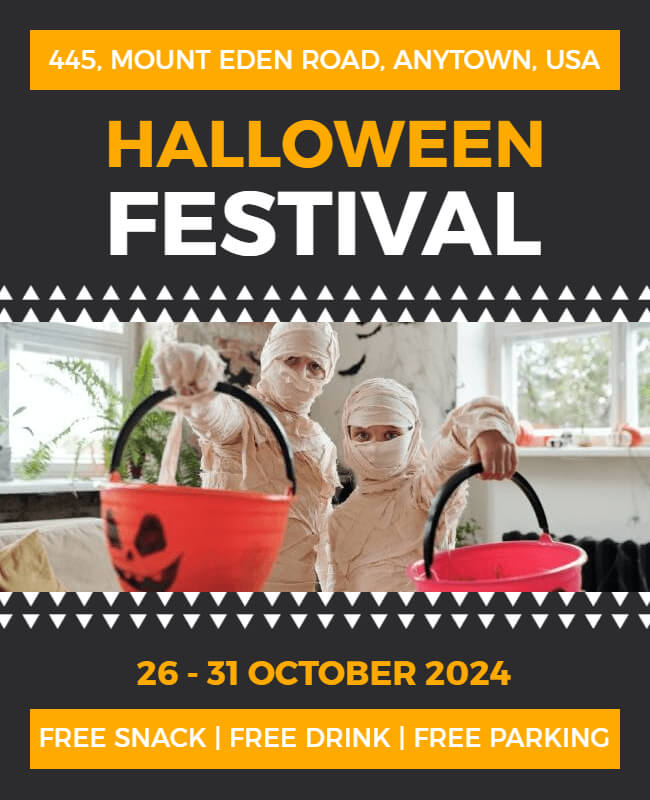 Photographic Halloween Flyer Template 