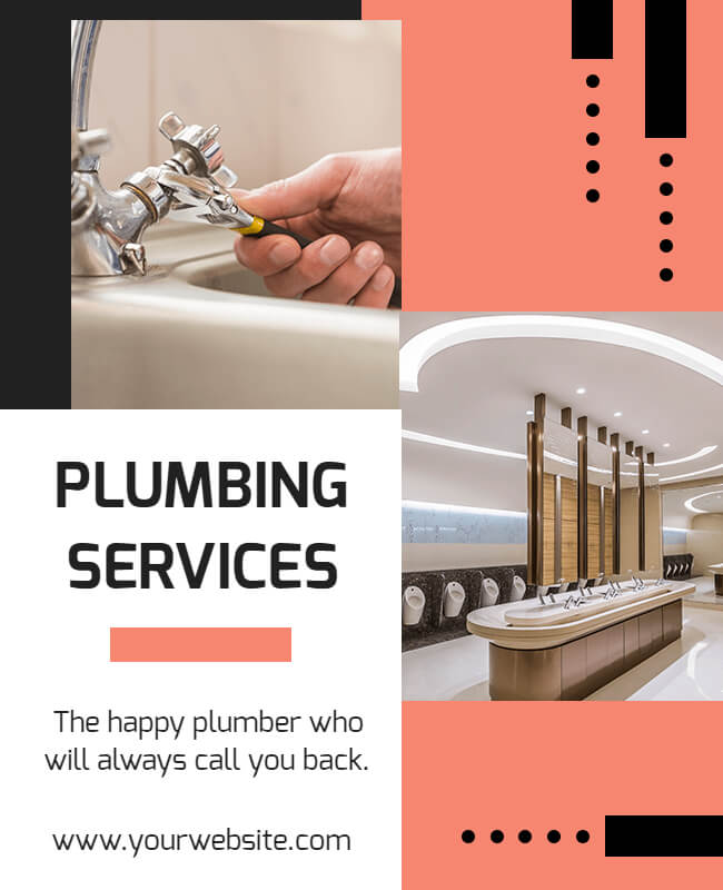 Plumbing  Services Advertising Flyer Templates