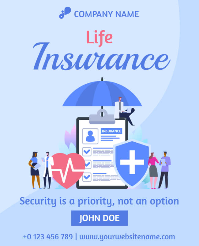 Safety Net Insurance Flyer Templates