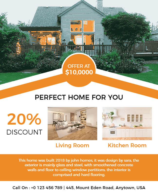 Space Showcase Real Estate Flyer Templates