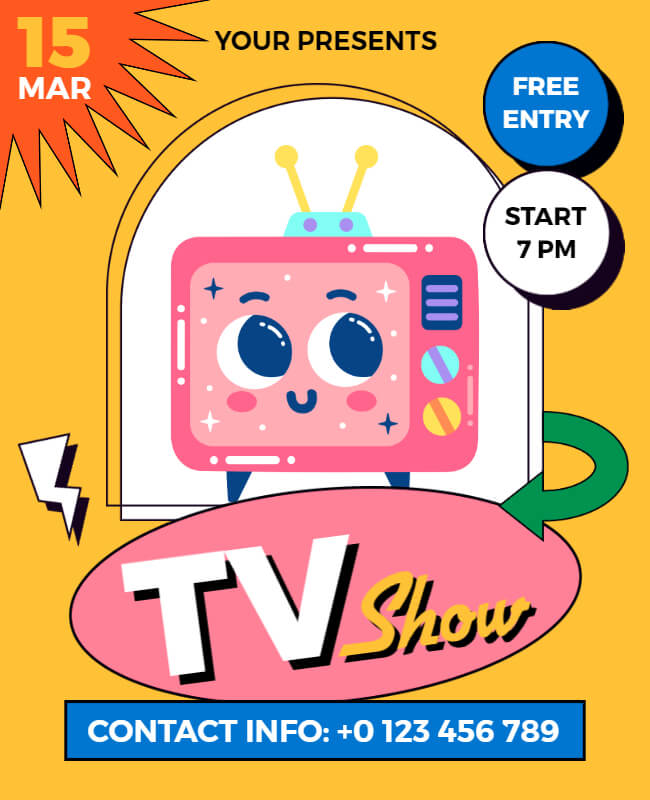 TV Show Event Flyer Template
