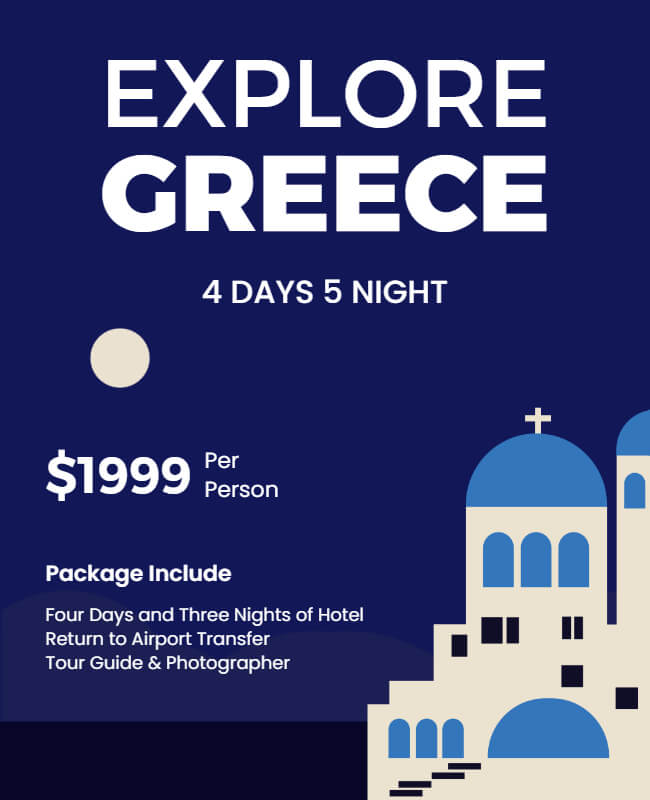 Tourism Promotions Advertising Flyer Template