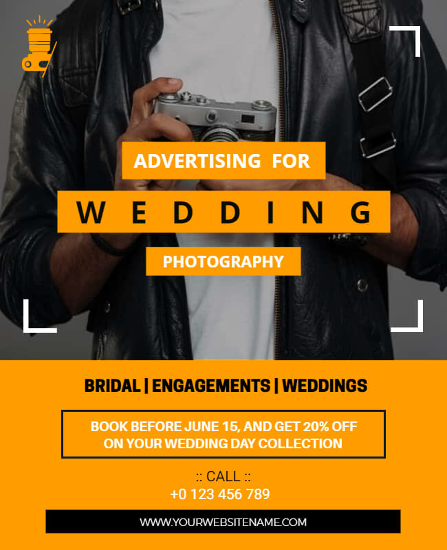 Wedding Photography Advertising Flyer Templates