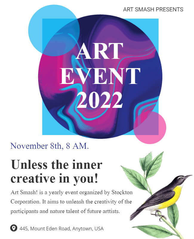 Art Event Flyer Template