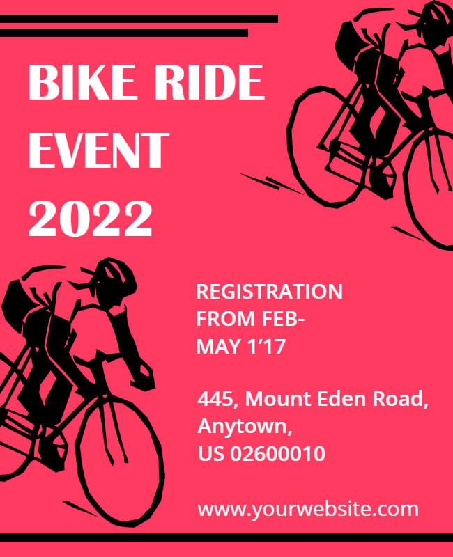 Bike Ride Event Flyer Template