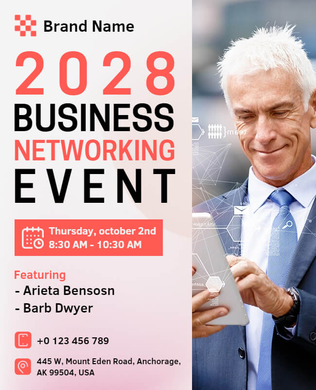 Business Networking Event Flyer Templates