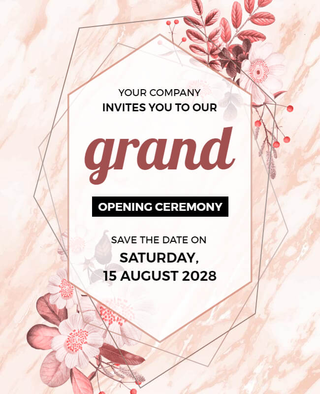 Creative Grand Opening Flyer Template