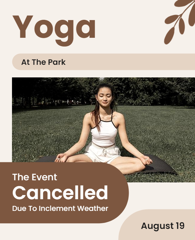 Yoga Flyer Templates For Park