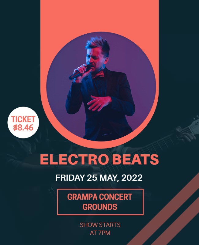 Electric Beats Concert Flyer Templates