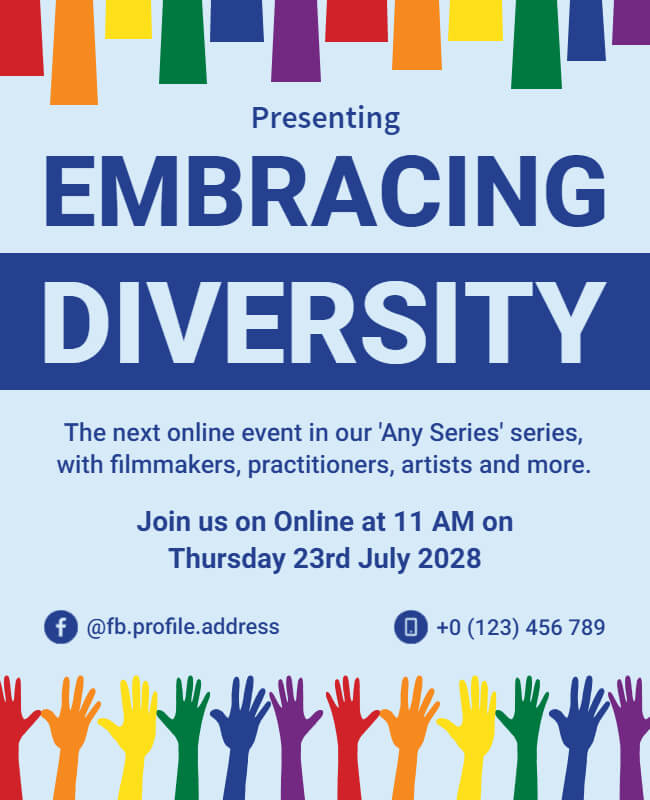 Embracing Diversity Community Event Flyer Template