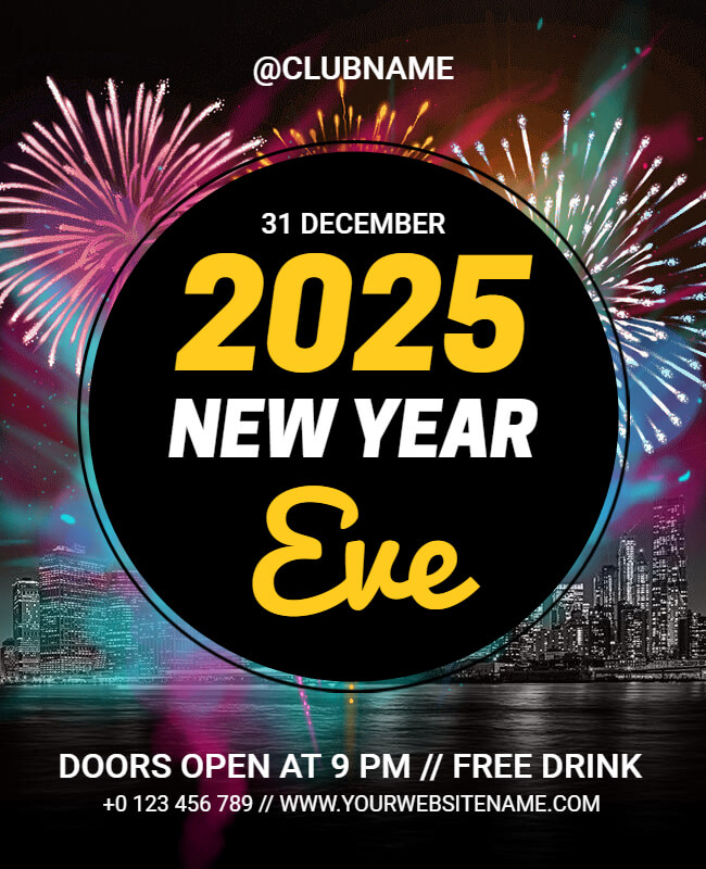 Eve New Year Flyer Template